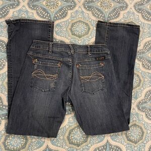 Cowgirl Tuff “Wild Thing” Dark Blue Boot Cut Jeans